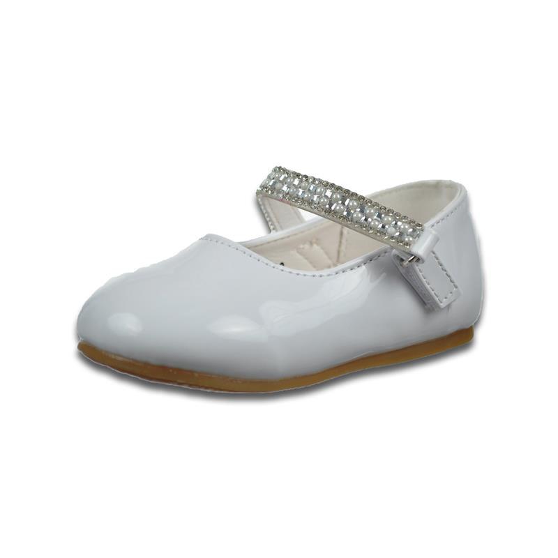Josmo - Baby Girl Christening Shoes, White Image 1
