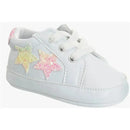 Josmo - Baby Girl Sneaker White With Glitter Stars Image 1