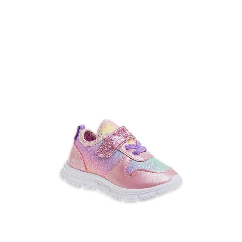 Josmo - Beverly Hills Polo Club Metallic Single Strap Athletic Sneaker, Pink  Image 1