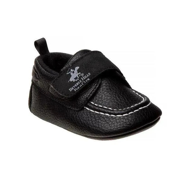 Josmo Beverly Polo Club Crib Shoes Boy, Black - Main Image