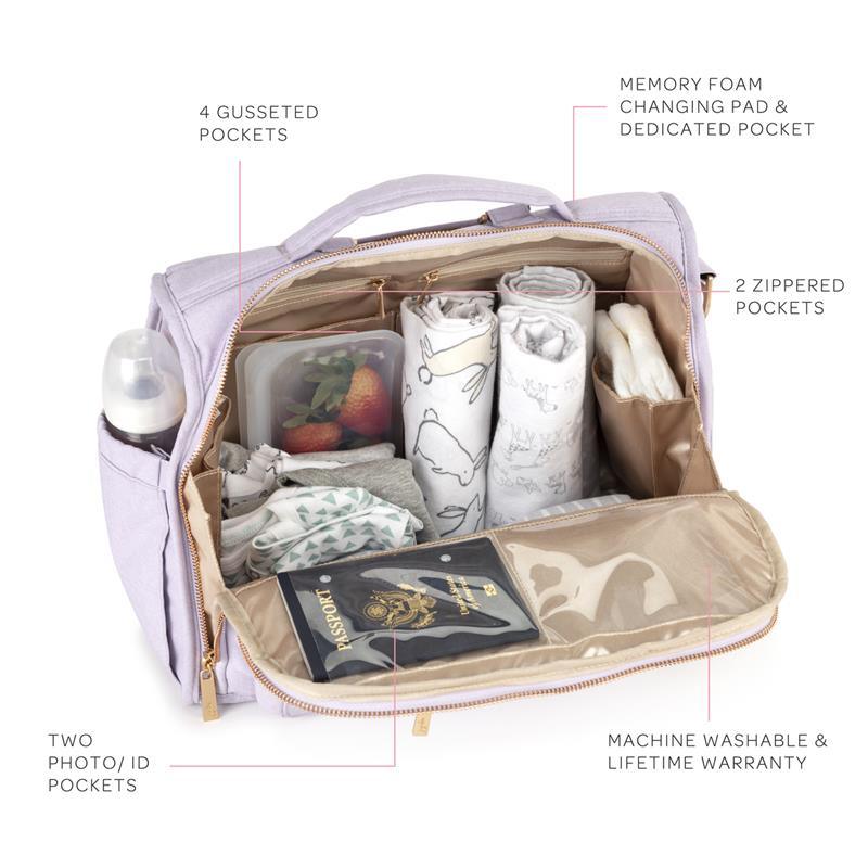 Jujube - BFF Diaper Bag, Convertible Back Pack , Lilac Image 8