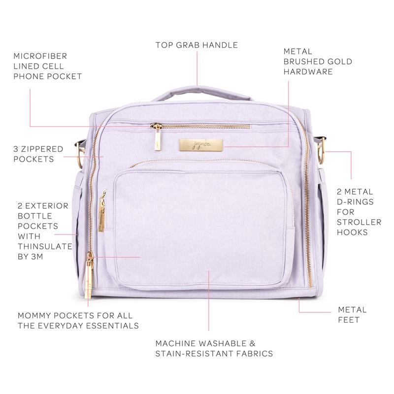 Jujube - BFF Diaper Bag, Convertible Back Pack , Lilac Image 9