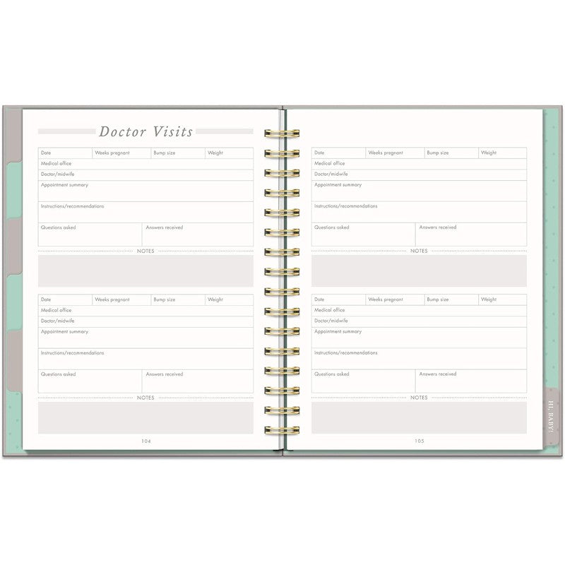 JuJuBe Countdown To Baby Undated Pregnancy Planner & Journal Image 7