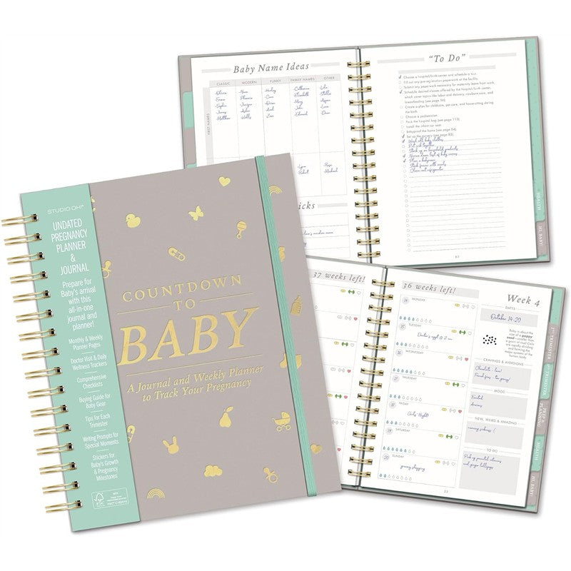 JuJuBe Countdown To Baby Undated Pregnancy Planner & Journal Image 9
