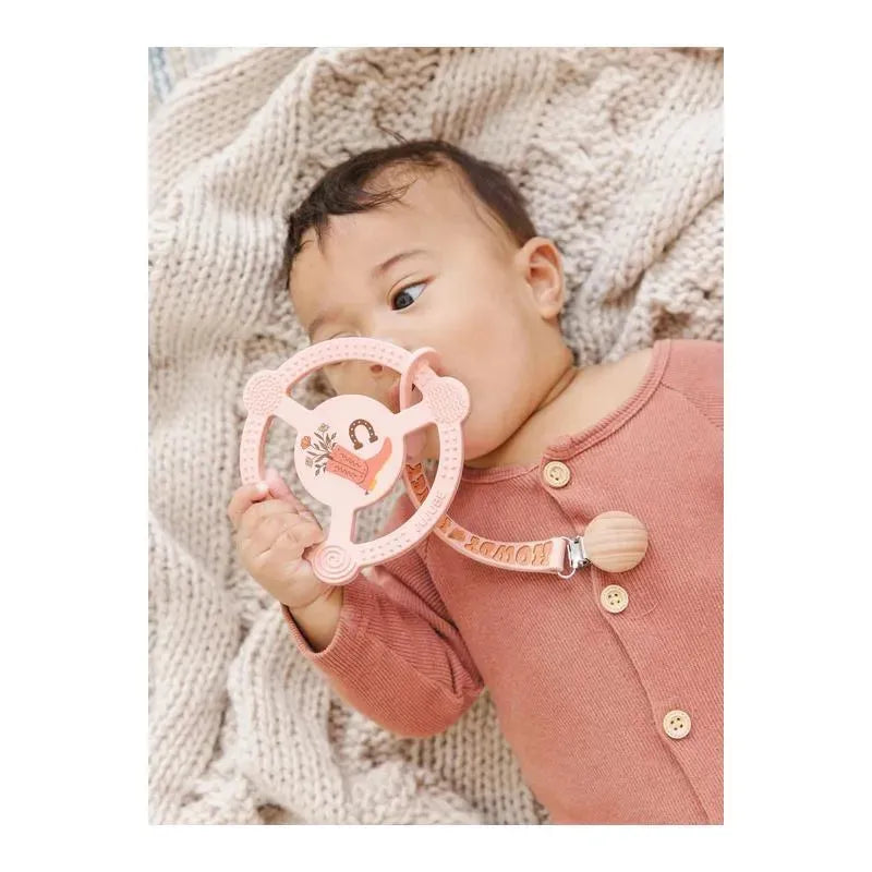 Jujube - Silicone Teether Ring With Detachable Clip, Bloomin' Boot Image 2