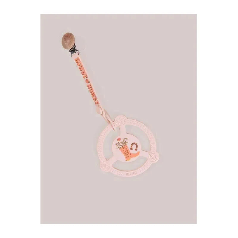 Jujube - Silicone Teether Ring With Detachable Clip, Bloomin' Boot Image 4