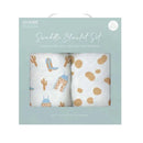 Jujube - Swaddle Blanket Set, Howdy Partner Blue Image 1