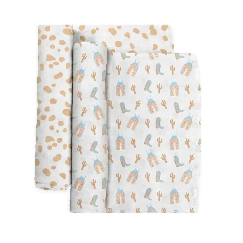 Jujube - Swaddle Blanket Set, Howdy Partner Blue Image 3