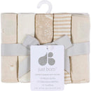 Just Born - 10Pk Knit Terry Washcloths Neutral Tan Image 2