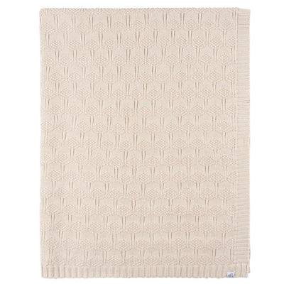 Just Born - 1Pk Sweater Knit Blanket Baby Neutral Tan Image 2