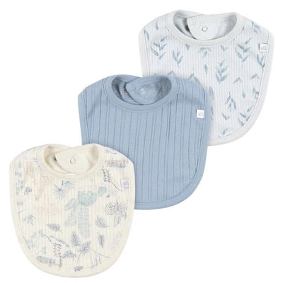 Just Born - 3Pk Bibs Boy One Size Blue Image 1