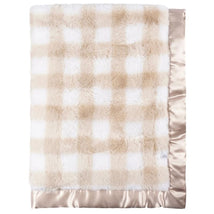 Just Born - Baby Neutral Tan Plush Blanket Image 2
