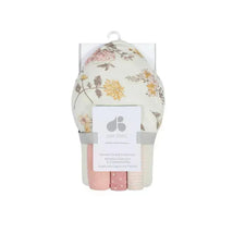 Just Born - Hooded Bath Towel & Washcloths Set, Vintage Floral Image 1