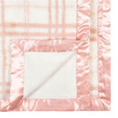Just Born - Pink Plush Plaid Baby Blanket  Image 3