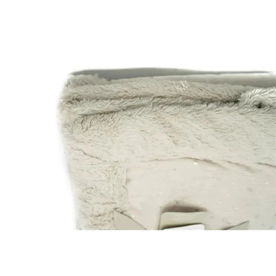 Just Born Sparkle Sherpa Baby Blanket,Grey/Silver Image 2