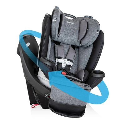 Evenflo Revolve360 Extend all-in-one rotational car seat with 360 degree swivel feature