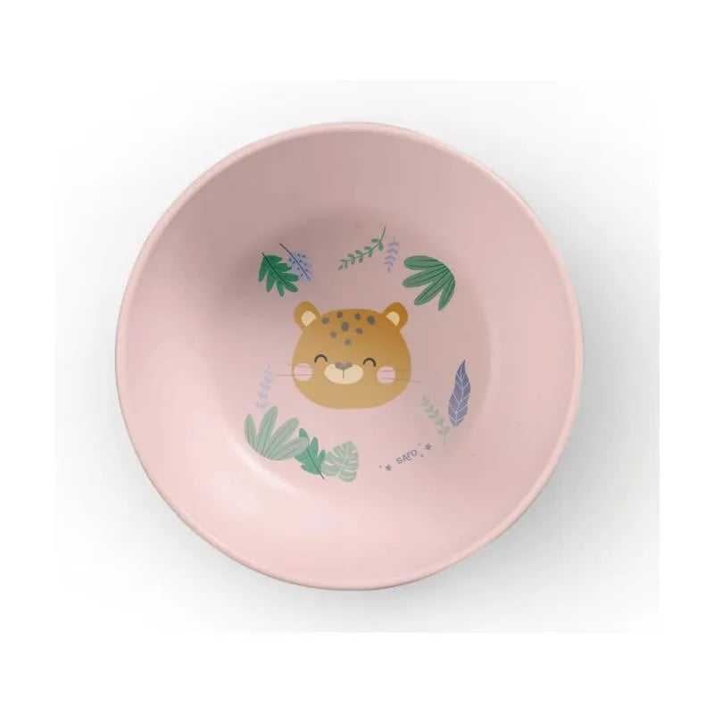 Kalencom - Jungle Cheetahs 5 Piece Feeding Set, Pink Image 3