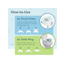Kalencom Potette Plus 2-in-1 Portable Potty Trainer Seat - Mint Image 5