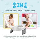 Kalencom Potette Plus 2-In-1 Portable Potty Trainer Seat - White Image 5