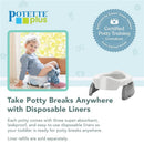 Kalencom Potette Plus 2-in-1 Travel Potty Trainer Seat - Pink Image 7