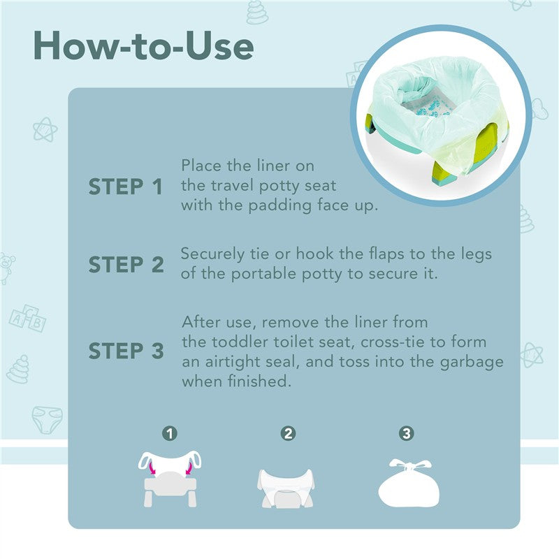 Kalencom Potette Plus Potty Liners - 30 Pack Image 7
