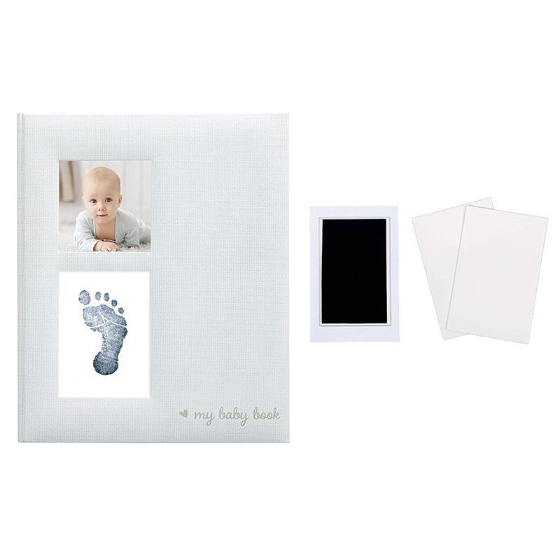 Kate & Milo - Linen Babybook With Print And Ink Pad Image 4