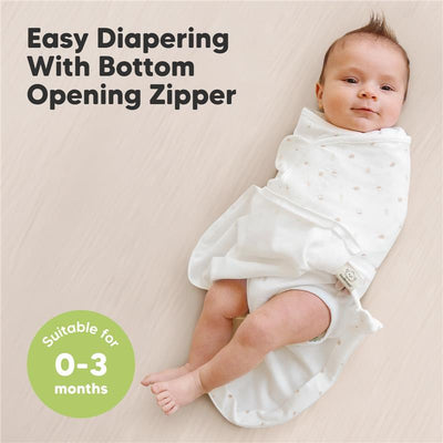Keababies - 3Pk Soothe Zippy Baby Swaddles, Newborn Sleep Sack, Forest Grey Image 2