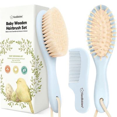 Keababies - Hair Brush & Comb Set, Frost Image 1