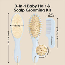 Keababies - Hair Brush & Comb Set, Frost Image 2