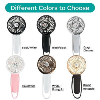 Kidco 3 Speed Turbofan in various colors, including White/Rose Gold, Black/Black, and Pink/White, displayed side by side.