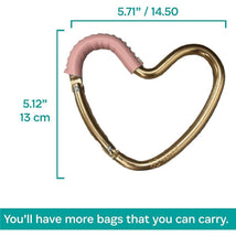 Kidco - BUGGY HEART HOOK by BUGGYGEAR, Rose Gold/Pink Leather Image 2