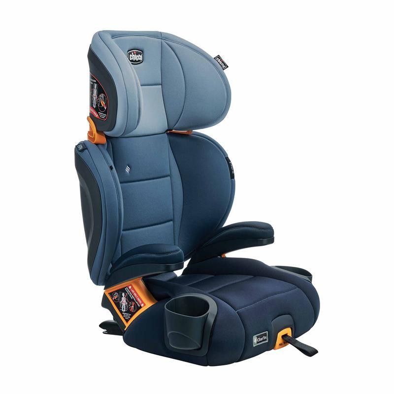 Chicco - Kidfit ClearTex Plus High Back Booster Car Seat, Navy Blue Image 3