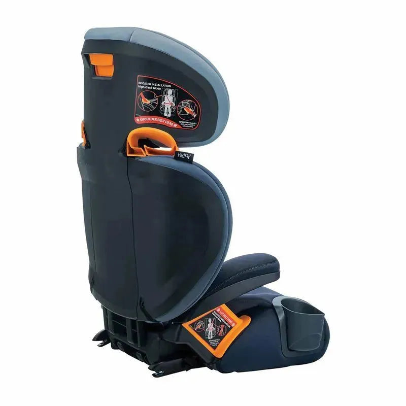 Chicco Kidfit ClearTex Plus High Back Booster Car Seat, Navy Blue
