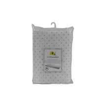 Kidicomfort Cotton Fitted Sheet, Dotted Grey Image 1