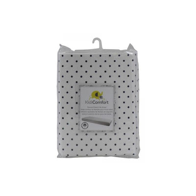 Kidicomfort Cotton Fitted Sheet, Dotted Navy Image 1