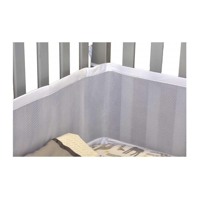 Kidiway Kidilove White 3D Mesh Bumper Pads For Baby Crib Image 3