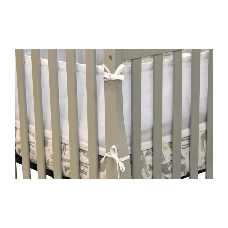 Kidiway Kidilove White 3D Mesh Bumper Pads For Baby Crib Image 4