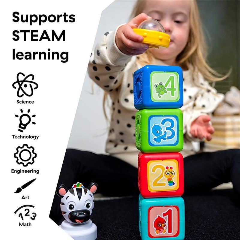 Kids II - Baby Einstein Connectables 6 Piece Set STEAM Learning Magnetic Blocks Image 3