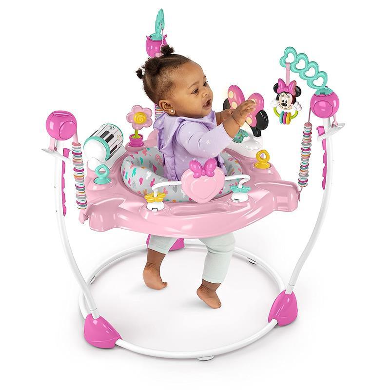 Disney minnie mouse jumperoo bouncer baby toy activity jumping by