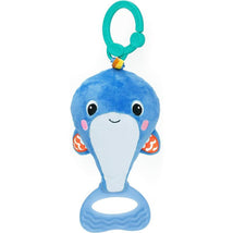 Kids II - Bright Starts Whale-a-roo Pull & Shake Activity Toy with Pull String Image 1