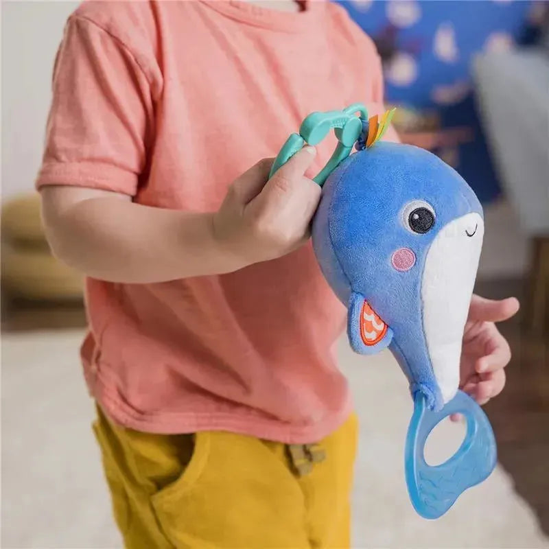 Kids II - Bright Starts Whale-a-roo Pull & Shake Activity Toy with Pull String | MacroBaby Kids II - Bright Starts Whale-a-roo Pull & Shake Activity Toy with Pull String | MacroBaby