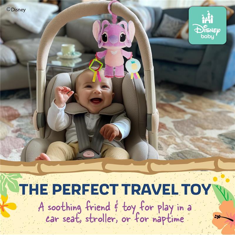 Kids Preferred Disney Baby Lilo and Stitch Angel On The Go Activity Toy with Teether Rings Image 6