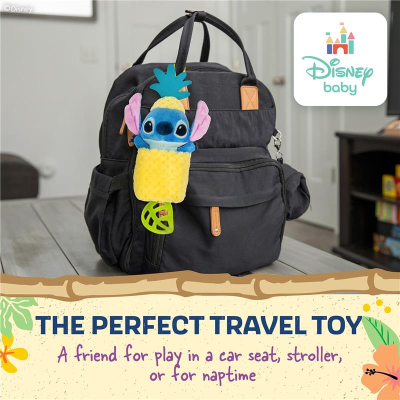 KIDS PREFERRED - Disney Baby Lilo and Stitch Toys Stitch Pulldown Pineapple Ziggle Sensory Toy Image 6
