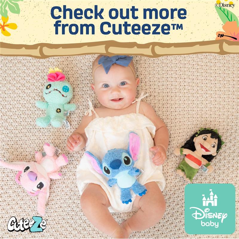 Kids Preferred Disney Baby Lilo & Stitch CUTEEZE Scrump Plush Stuffed Animals Image 6