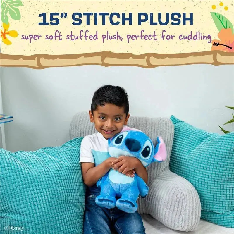 Kids Preferred - Disney Baby Lilo & Stitch Soft Huggable Stuffed Animal Plush Toy, Stitch Image 4
