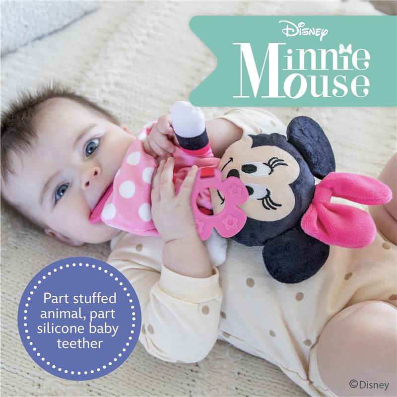 Disney Baby Minnie Mouse 15 Inch On-the-Go Soft Activity Teether Toy