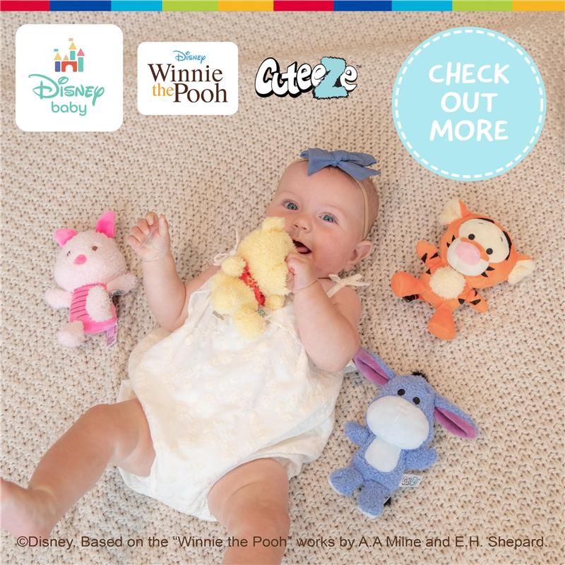 KIDS PREFERRED - Disney Baby Winnie The Pooh Plush with Little Piglet Image 6