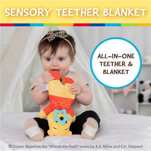 KIDS PREFERRED - Disney Baby Winnie The Pooh Sensory Blanky with Crinkle and Teether  Image 2
