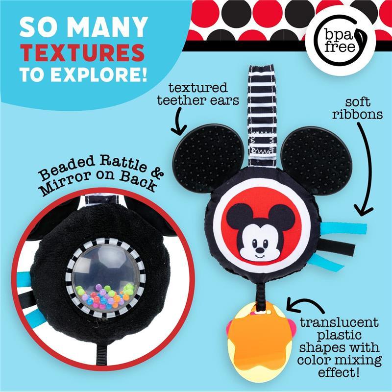 Kids Preferred - Disney Black & White Hanging Mickey Toy Image 5