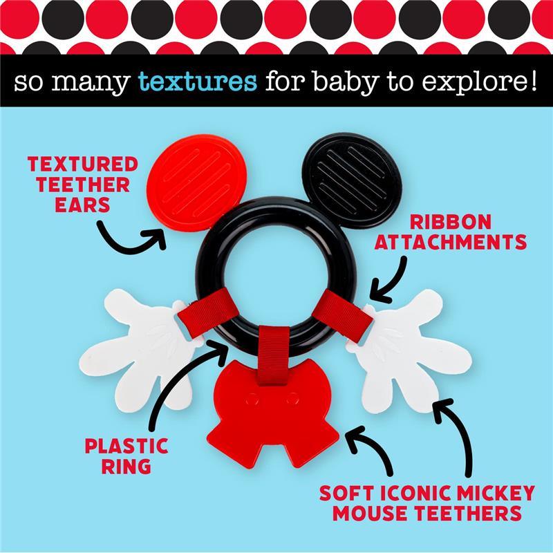 Kids Preferred - Disney Black & White Mickey Mouse Teether Image 3